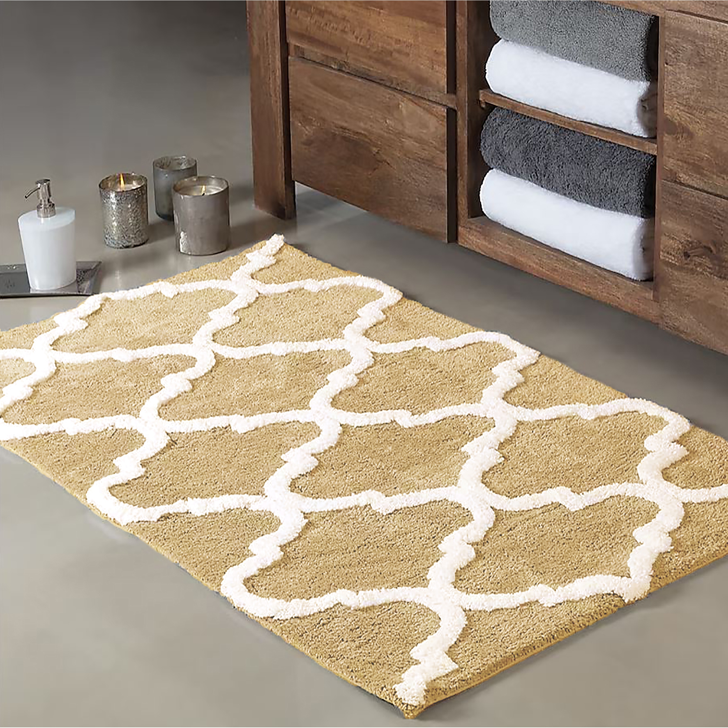 Gold Bathroom Rugs and Bath Mats Bed Bath Beyond